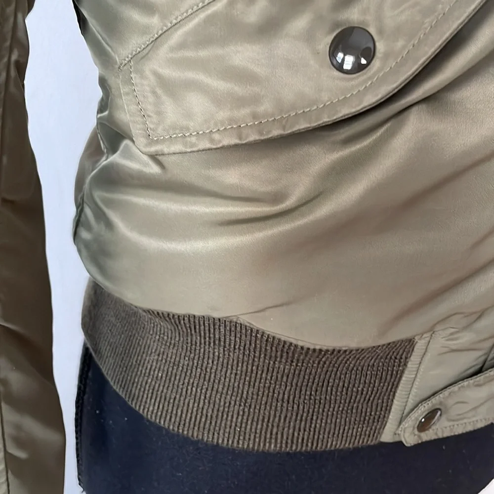 π Saint Laurent Green Padded Bomber Jacket - Picture 6 of 12
